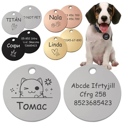 Collar personalizado ajustable nombre perro y gato – Etiqueta grabada