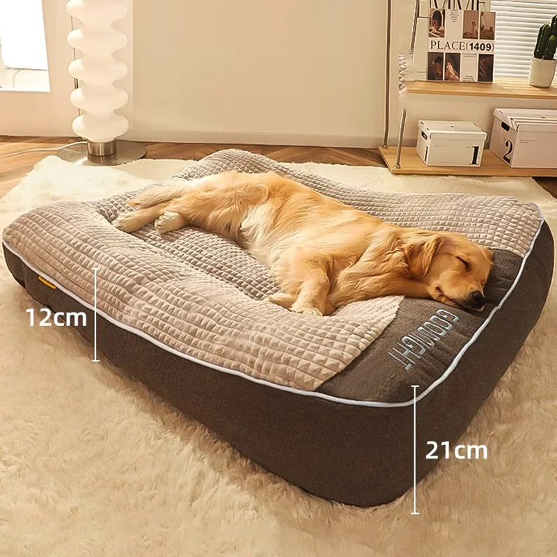 HOOPET-cama para perros y gatos, estera grande para perros, nido cálido para mascotas, perrera para perros pequeños, medianos y grandes, cachorros, gatitos, talla grande, para dormir en invierno - imagen 2