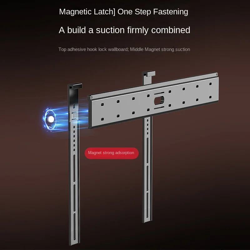 Soporte de pared Universal ultrafino para TV, soporte de TV para pantallas planas/curvas de 26-90 ", carga máxima de 80kg, VESA, 100x100-800x400mm - imagen 4