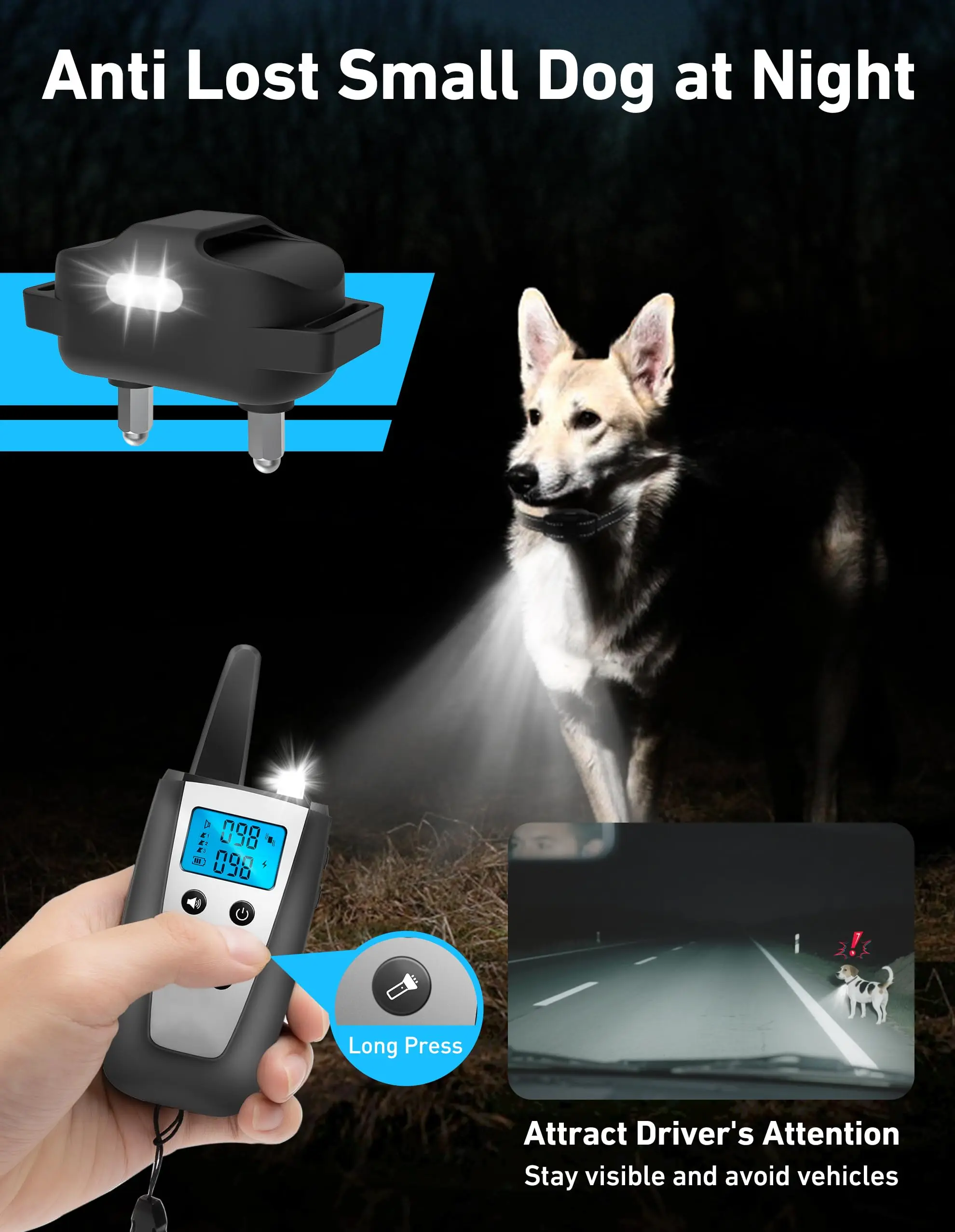Lightest Dog Training Collar for Small Dogs & Medium, Ultra-Small Training Collar with Beep Vibration, Light for Night Walks - imagen 5