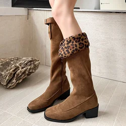 Botas de invierno para perros y gatos – Estampado leopardo resistente