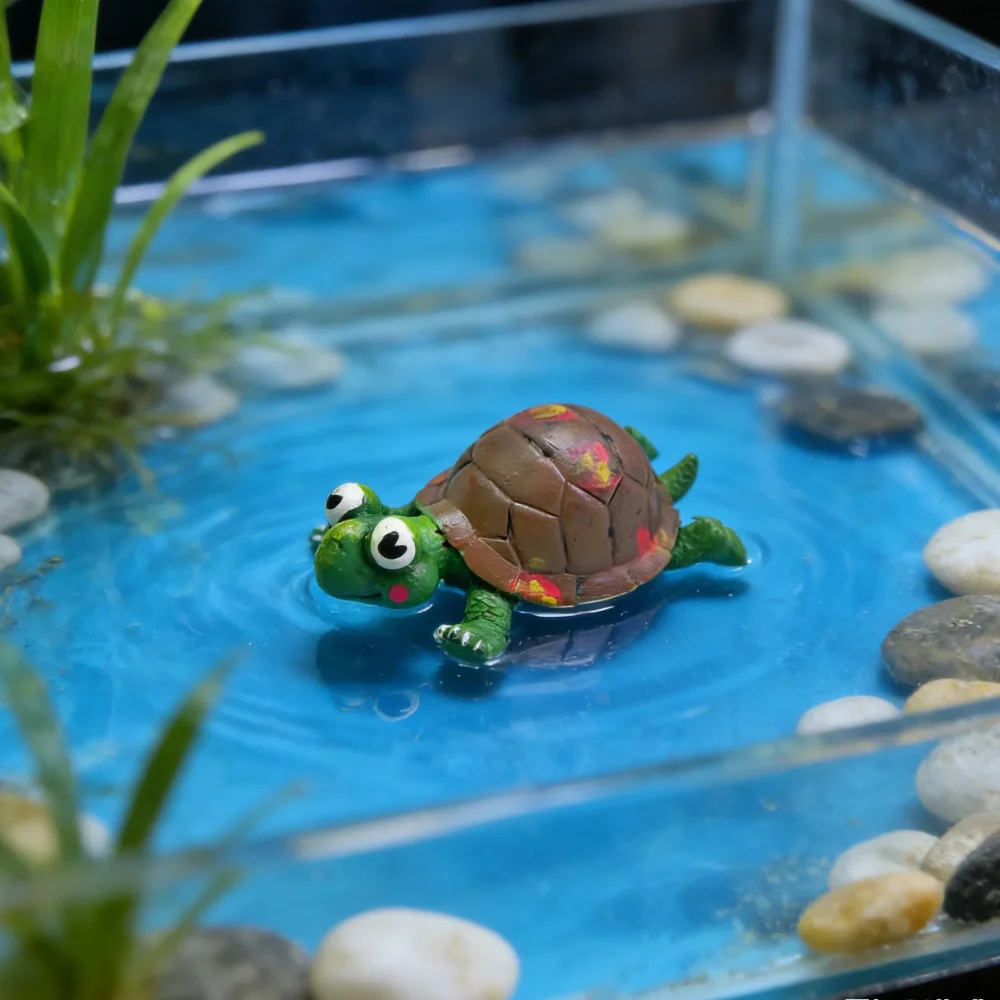 Figura tortuga marina para acuario – Decoración realista