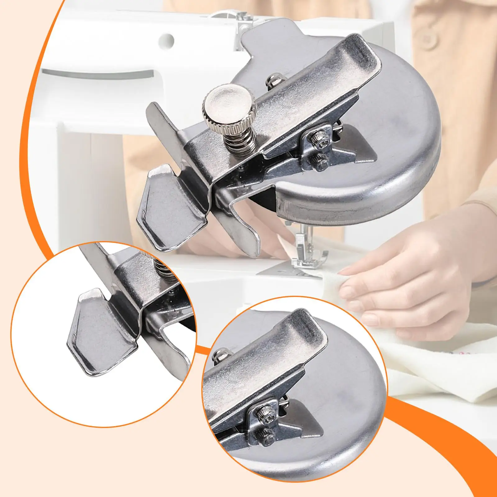 Sewing Machine Seam Guide Hem Guide Gauge Presser Hem Presser Foot for Beginner Women