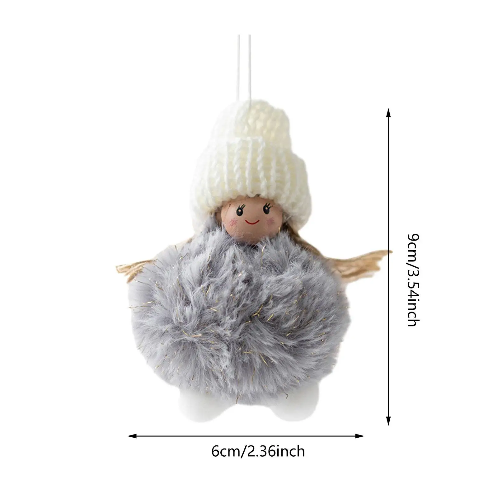 Christmas Angel Girl Hanging Decorations Home Decor Indoor Collection Hanging Pendant Ornament for Office Home Window Holiday