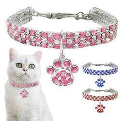 Collar de circón para perros y gatos – Rosa