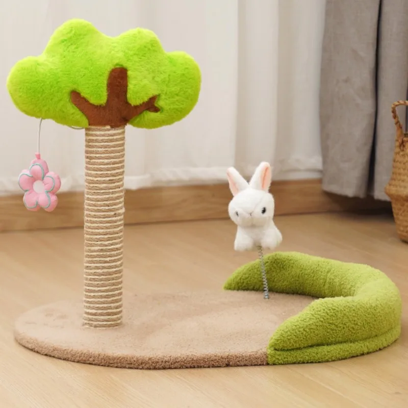 Rascador de árbol para gatos, poste de rascado resistente a las mordeduras, tablero de rascado de Sisal, muebles bonitos, juguetes para mascotas - imagen 3