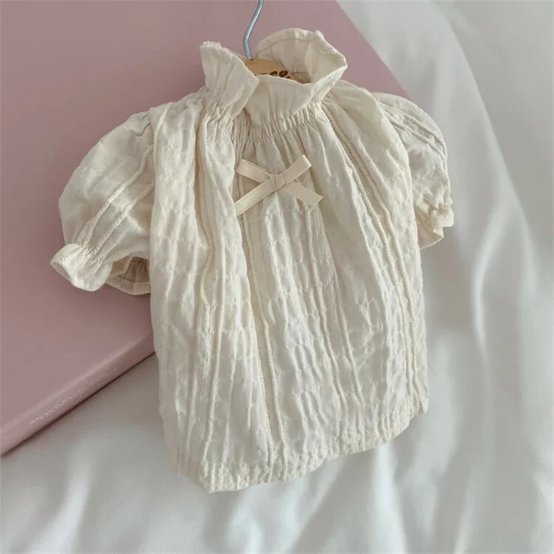 Ropa para mascotas, camisa de princesa para perros, blusa de mare marfil con lazo de cinta, ropa de manga corta para perros, ropa para cachorros y gatos, falda para cachorros - imagen 5
