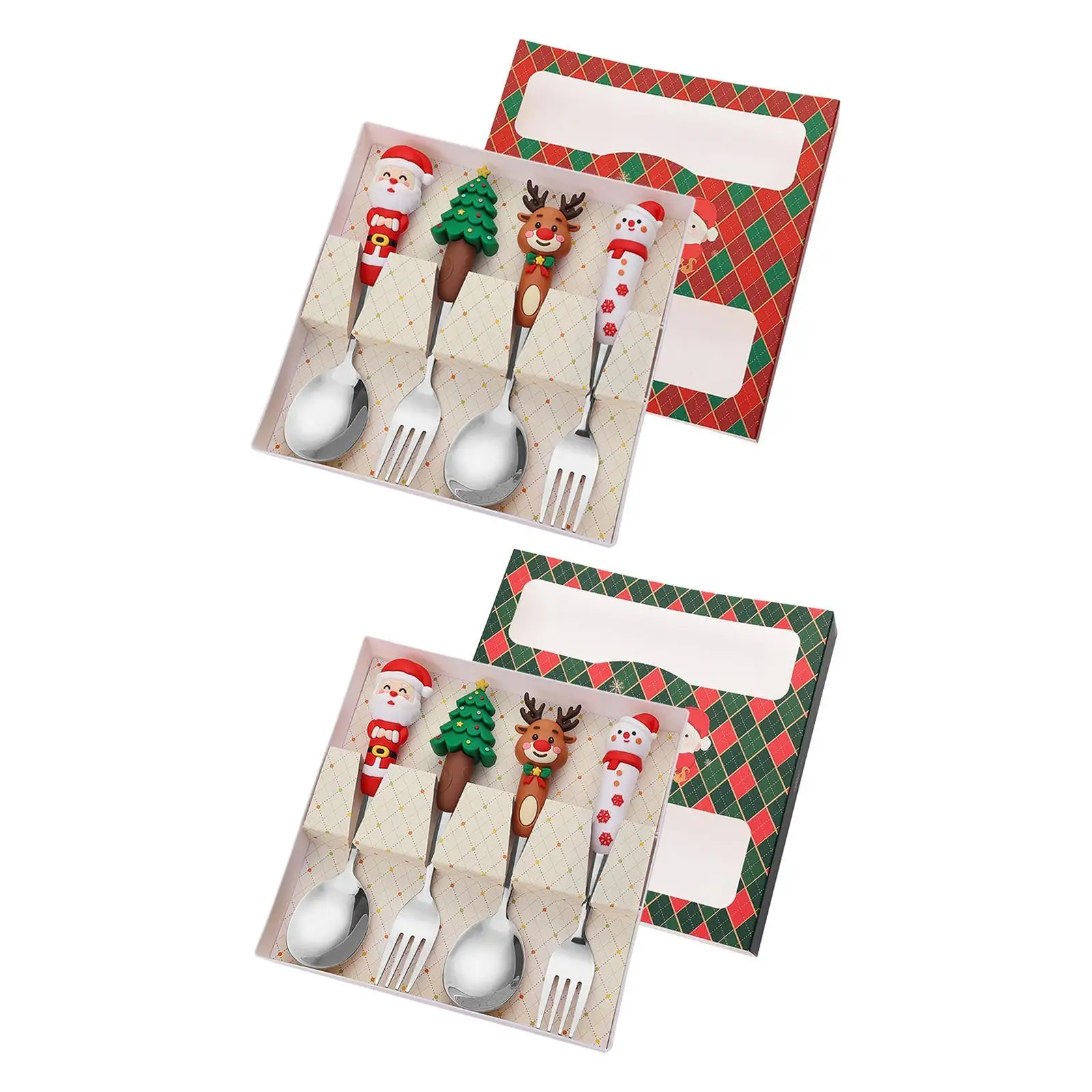 Christmas Spoons Forks Set,Stainless Steel,Dessert Spoons Forks,Xmas Cutlery Kits ,latware Cutlery Set for Wedding Party Xmas Christmas Spoons Forks Set,Stainless Steel,Dessert Spoons Forks,Xmas Cutlery Kits ,latware Cutlery Set for Wedding Party Xmas