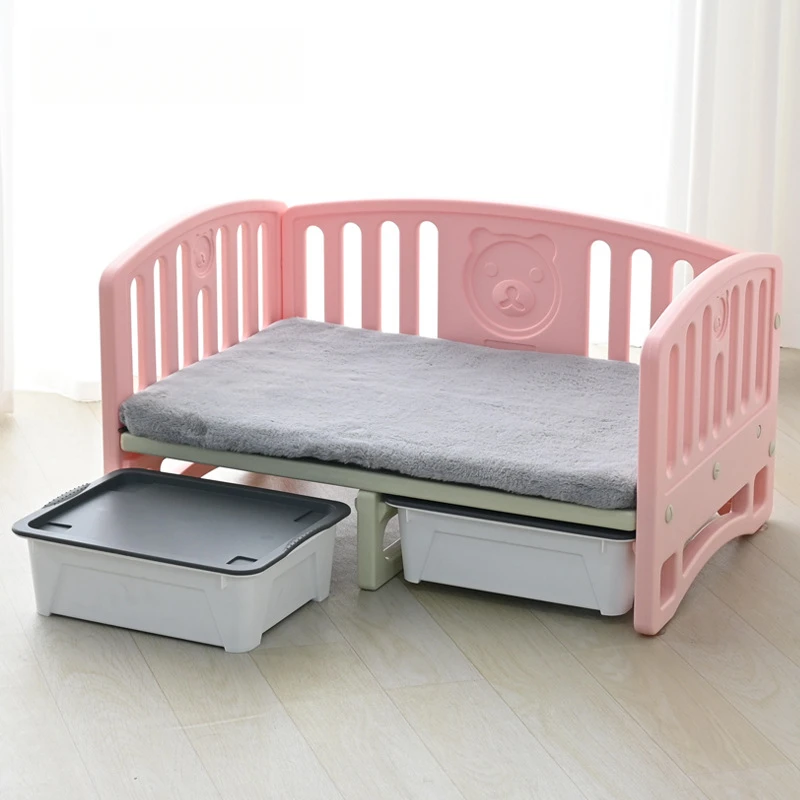 Perrera para las cuatro estaciones, cama pequeña para perros y gatos, Teddy de plástico para interiores y exteriores, sofá Simple, muebles para mascotas, productos, suministros, accesorios