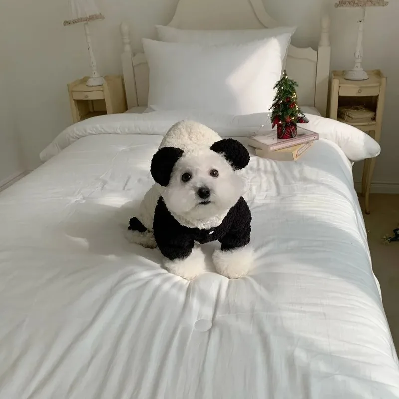 Ropa mediana bonita para perros, abrigo de invierno, ropa de cuatro patas para perros, disfraz de cambio de Halloween, ropa cálida para cachorros - imagen 4