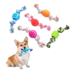 Juguete dental para perros – Cuerda y bola limpiadora