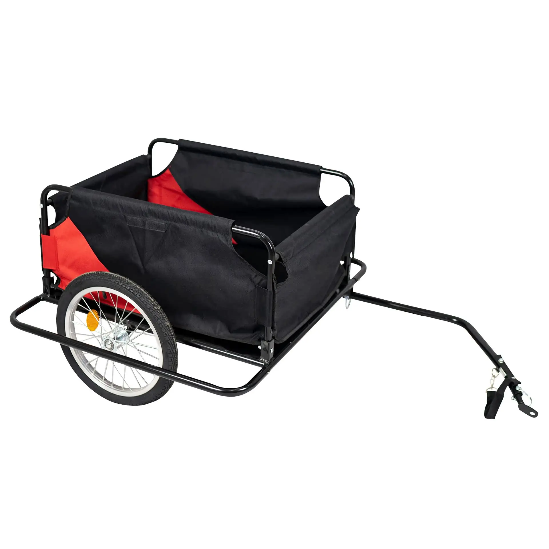 Cochecitos para mascotas, remolque de equipaje colgante trasero para bicicleta de ciclismo al aire libre, remolque de artículos diversos multifuncional plegable, cochecitos de compras - imagen 3