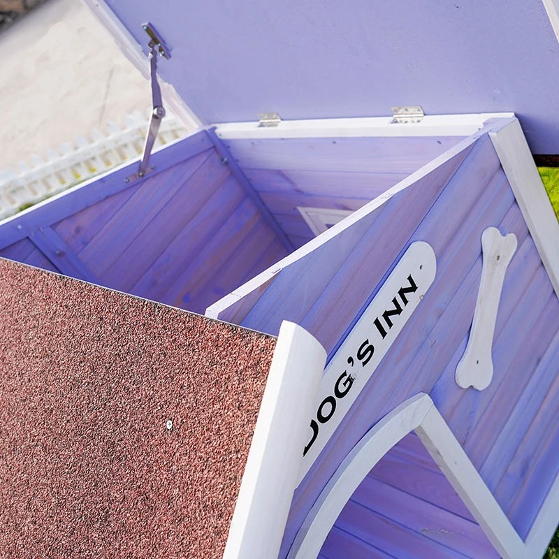 Casa para perros de madera maciza, casa grande para perros al aire libre, parque para perros, mascotas, cama para cachorros, caseta para perrera, casitas y habitaciones para vivir - imagen 4