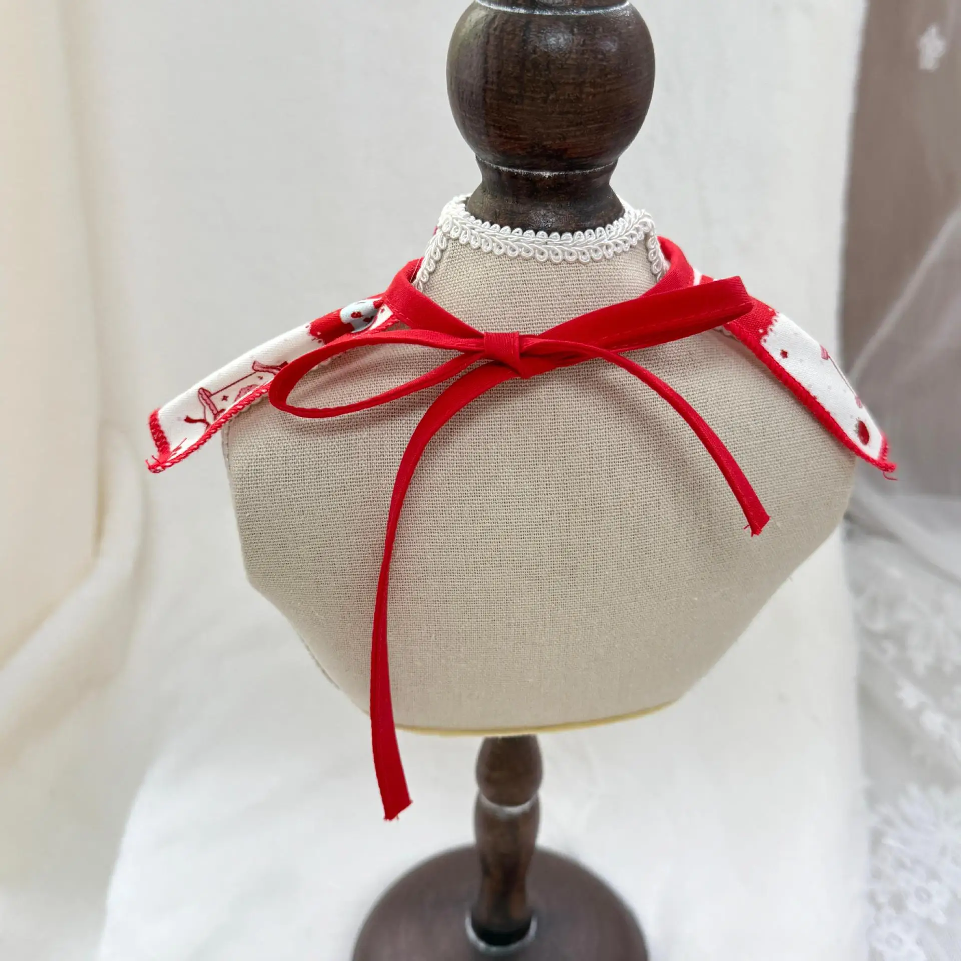 Bufanda navideña para mascotas, lazo a cuadros rojo, bufanda para gatos, corbata, decoración para mascotas, accesorios para perros pequeños, accesorios para cachorros - imagen 3