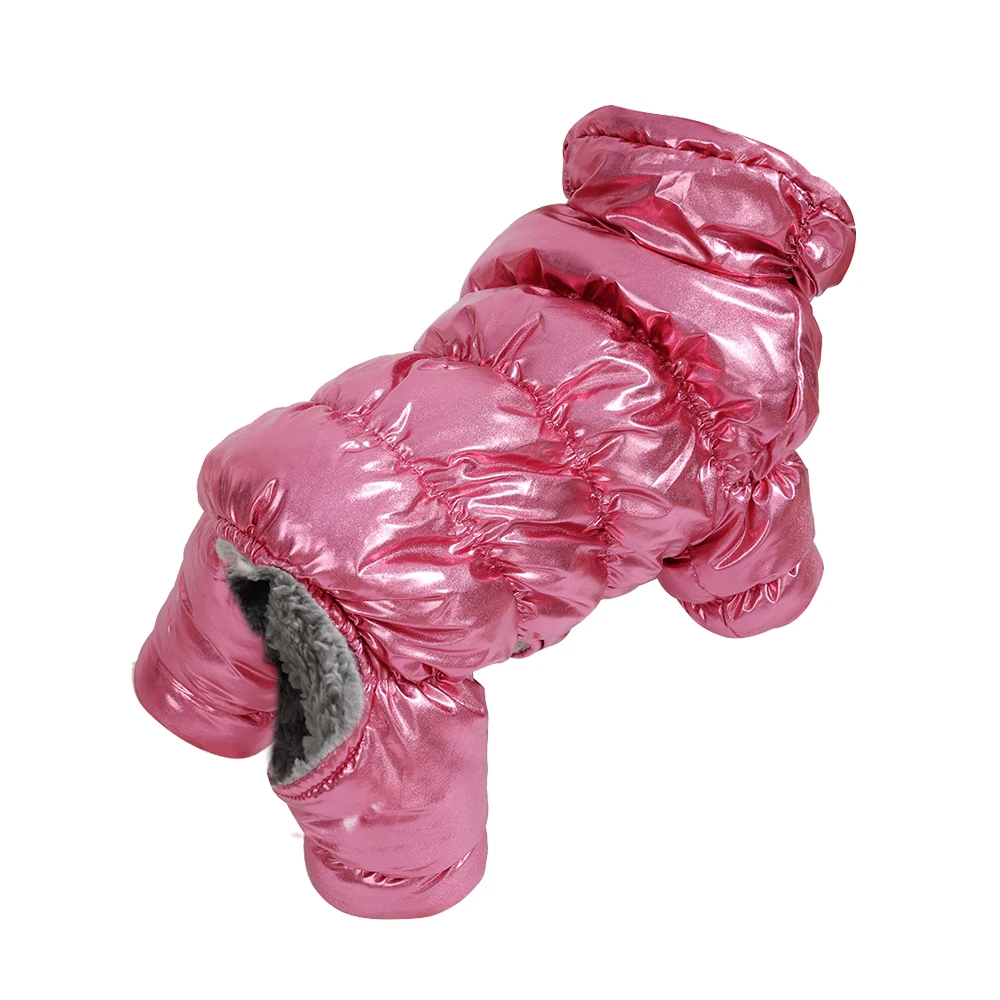 Ropa gruesa de invierno para perros, mono impermeable para perros pequeños y medianos, chaqueta elástica de lana cálida para cachorros, abrigo, disfraz de Pug - imagen 2