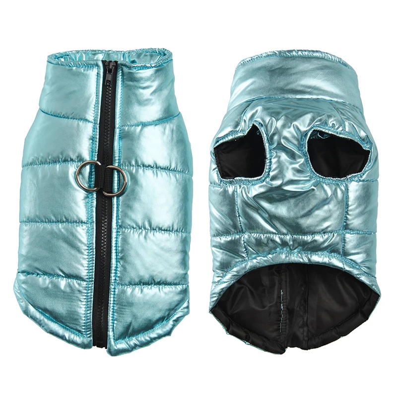 Ropa cálida de invierno para mascotas, chaleco impermeable a prueba de viento para perros pequeños y medianos, abrigo con anillo en D, trajes para cachorros de Bulldog Francés - imagen 2