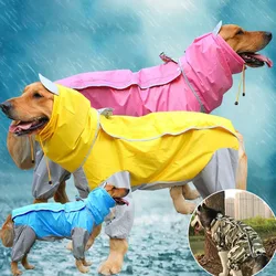 Chubasquero impermeable reflectante para perros grandes – paseos seguros