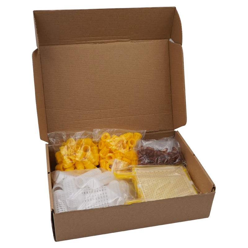 Kit de cría de abejas y reina, Jenter completo, herramientas de apicultura para caja de apicultura, soporte de jaula, tazas de células de plástico, sistema de cría de abejas, 1 Juego - imagen 2