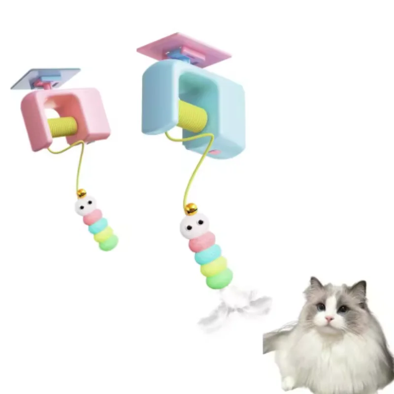 Juguete interactivo para gatos – colgante de oruga y pájaro volador - imagen 3