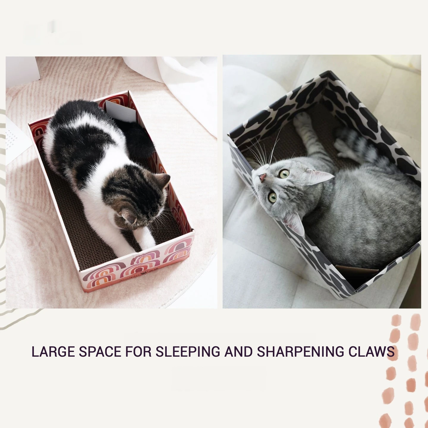 Juguetes para gatos, sacapuntas de garras, juegos coloridos para rascar gatos, accesorios navideños, tablero, caja de cartón, estera para rascar gatos - imagen 2