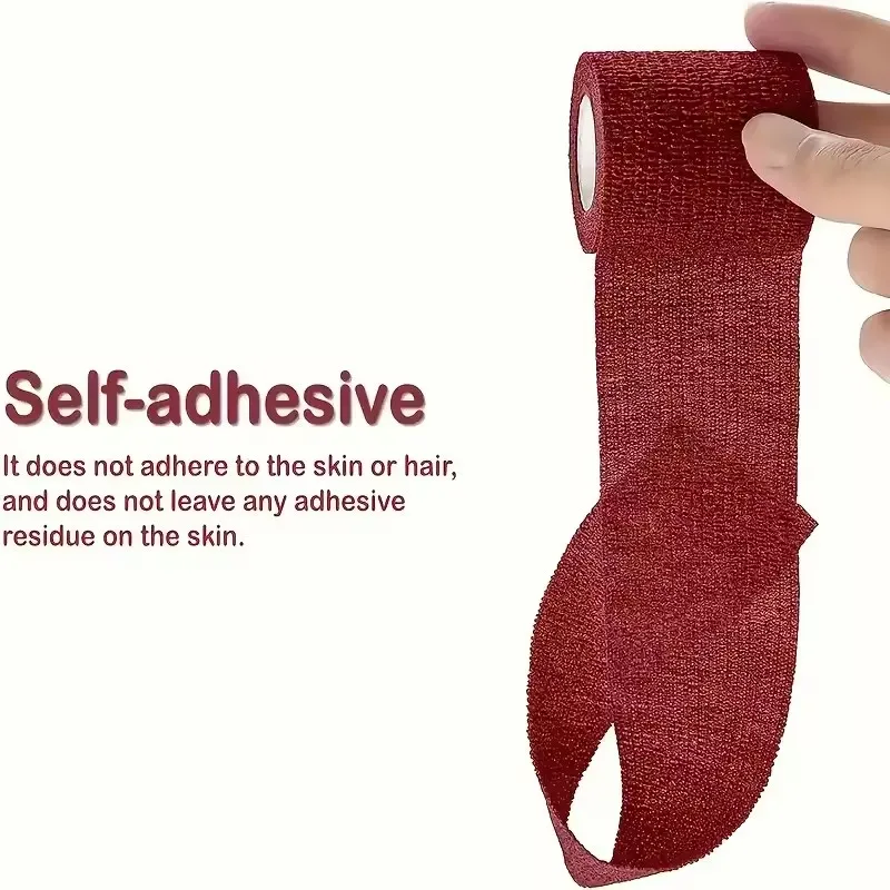 BOOTEELY 6 uds vendaje autoadhesivo vendaje de fijación vendaje de animales rasgado a mano vendaje elástico impermeable para mascotas 5 cm X 4,5 M