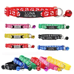 Collar identificativo con ID grabado para gatos y perros
