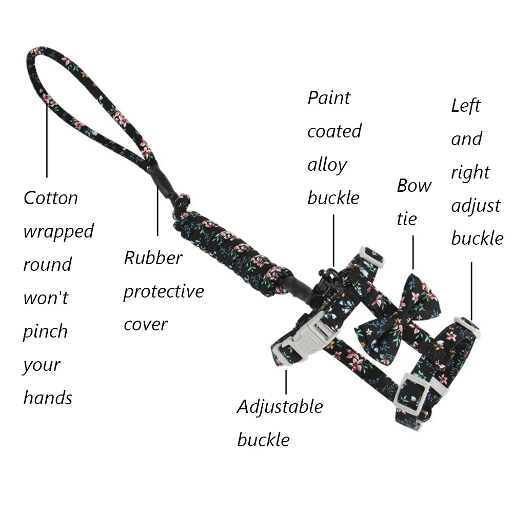 Arnés y correa ajustables de estilo japonés para mascotas, accesorios para cachorros, perros y gatos, Sphynx - imagen 5