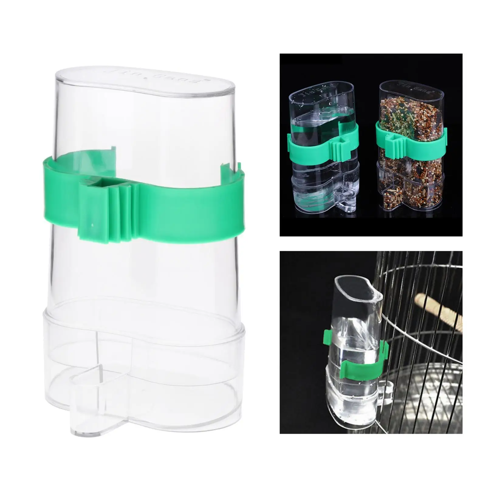 Pet Bird Cage Auto Water Dispenser Parrot/Cockatiel Hanging Food Feeder Bowl