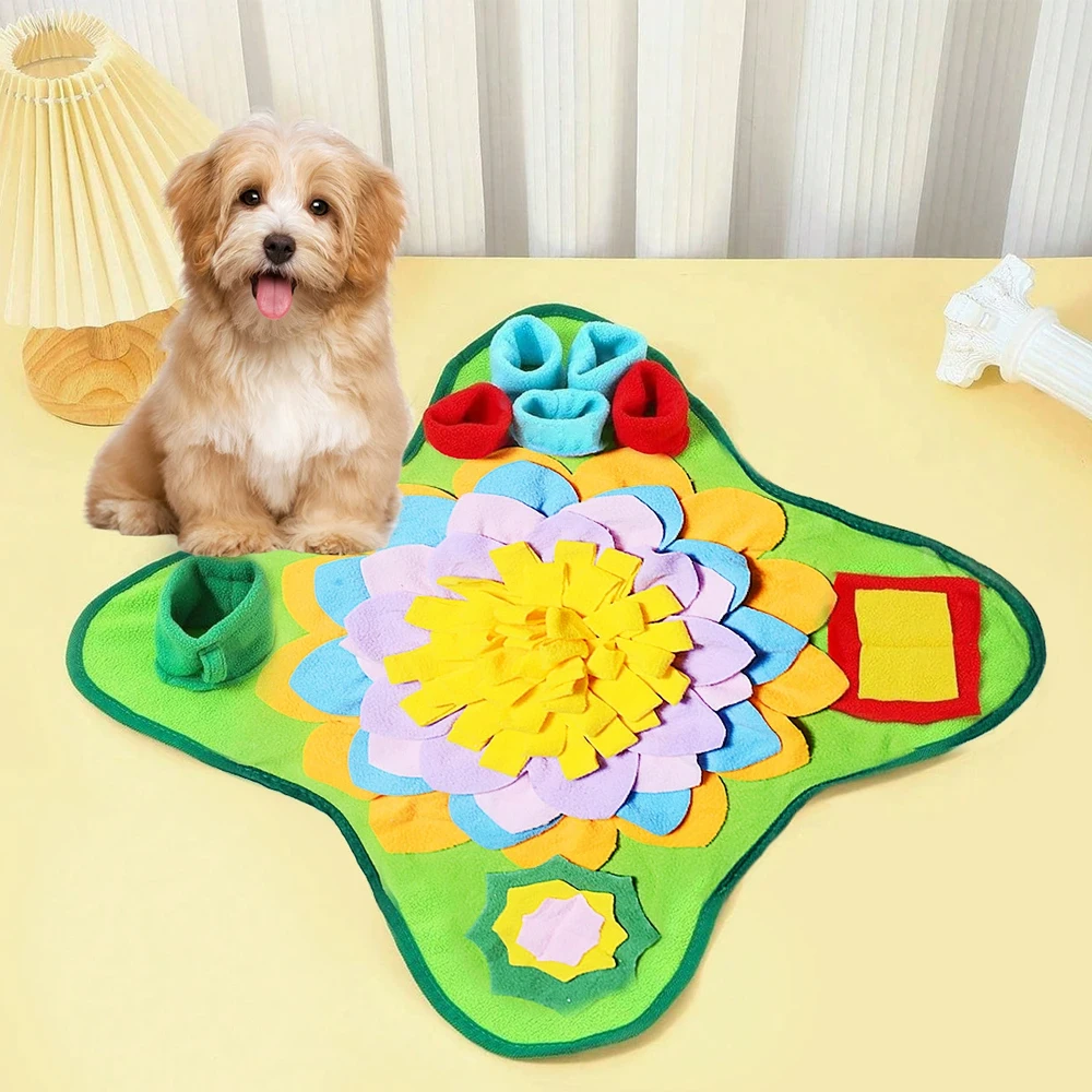 Estera para snuffle para perros, esteras de alimentación para mascotas, almohadilla para olfatear cachorros, rompecabezas interactivo, juguetes para entrenamiento de razas múltiples y liberación del estrés - imagen 3