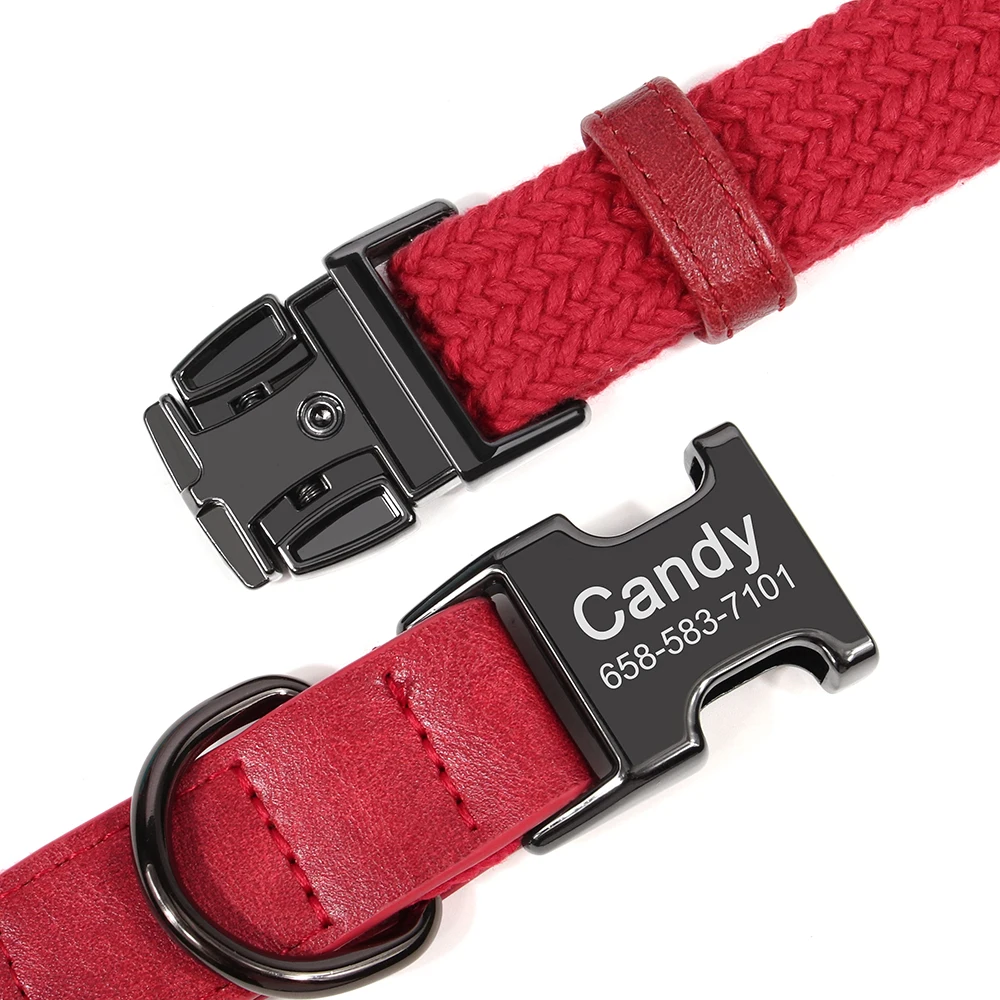 Collar nailon con placa identificativa para perro – Resistente y personalizable - imagen 3