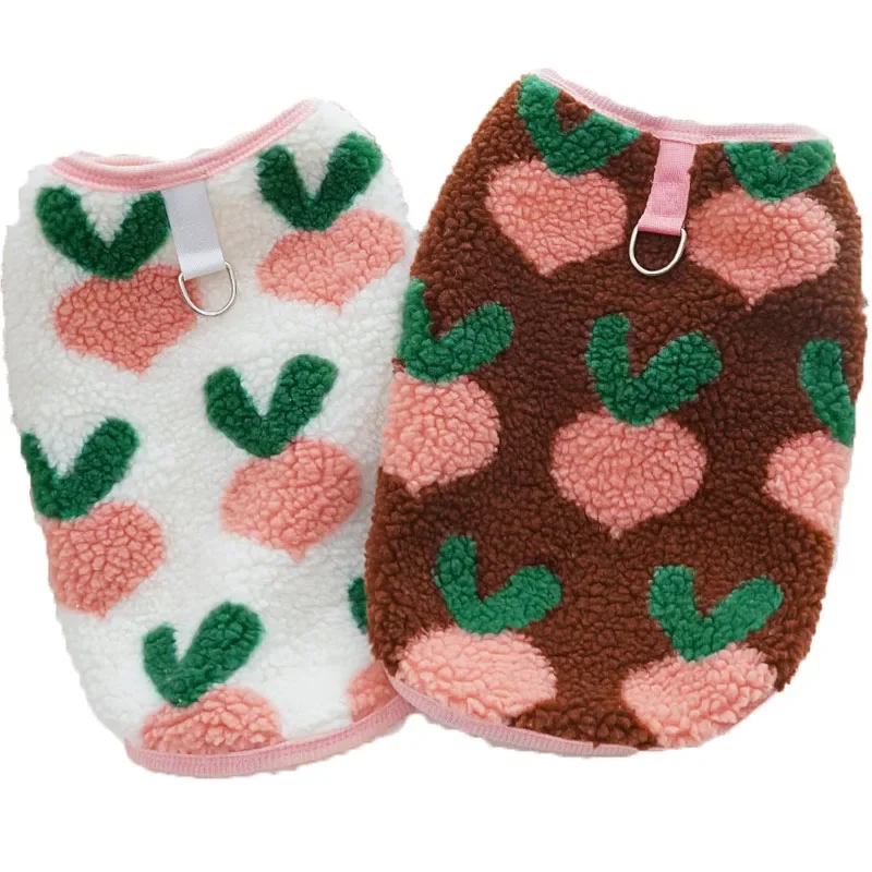 Abrigo de lana sin mangas para perros pequeños, chaqueta cálida de zanahoria, chaleco de invierno para perros, ropa para mascotas, trajes para cachorros, Bulldog