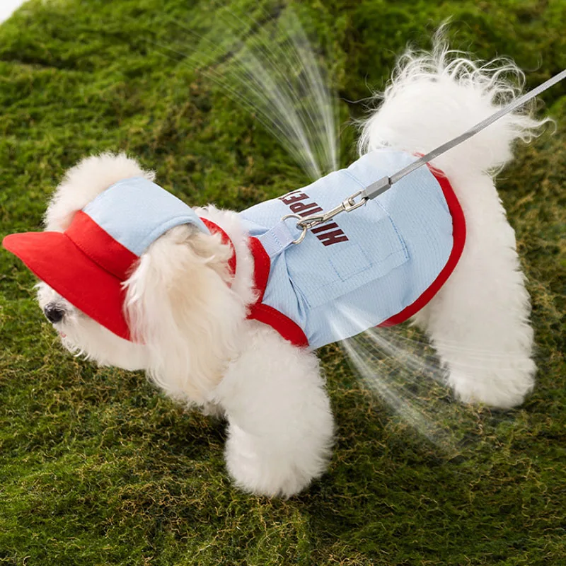 Ropa de protección solar ajustable para mascotas, ropa de protección solar para gatos al aire libre, ropa fría para perros, ropa refrescante para perros - imagen 2
