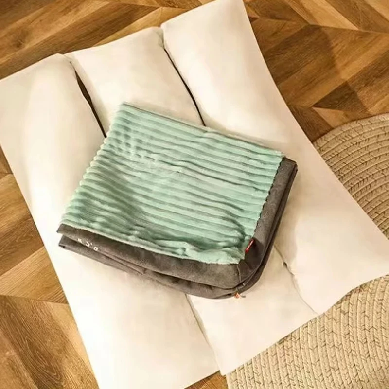 Cama cálida de invierno para perros, estera para dormir de pana para perros, estera suave para mascotas para perros pequeños, medianos y grandes, cama lavable desmontable para cachorros - imagen 5
