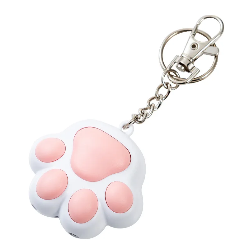 Llavero de juguete para gato con láser de carga, lindo llavero multifuncional para mascotas, iluminación de luz blanca púrpura con múltiples patrones - imagen 5