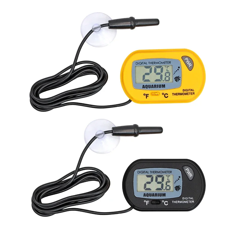 Termómetro Digital LCD para acuario, medidor de temperatura del agua, Detector de temperatura para acuario, alarma de peces, suministros para mascotas, herramienta acuática - imagen 2