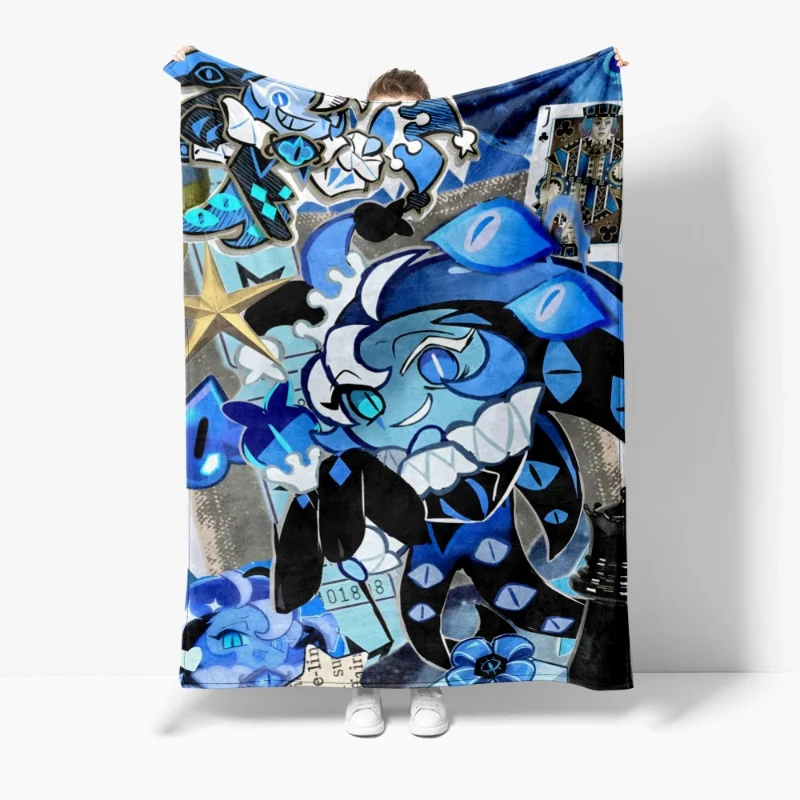 Cookie Run: Kingdom Shadow Milk Cookie figura de Anime franela aire acondicionado manta hogar sofá habitación decoración manta regalo juguete - imagen 3