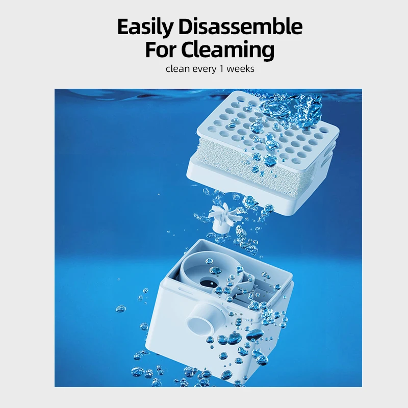 Bomba de agua ROJECO para fuente de agua para gatos de acero inoxidable de 2L, fuente para beber para mascotas, bomba de agua para reemplazo de bebedero para gatos