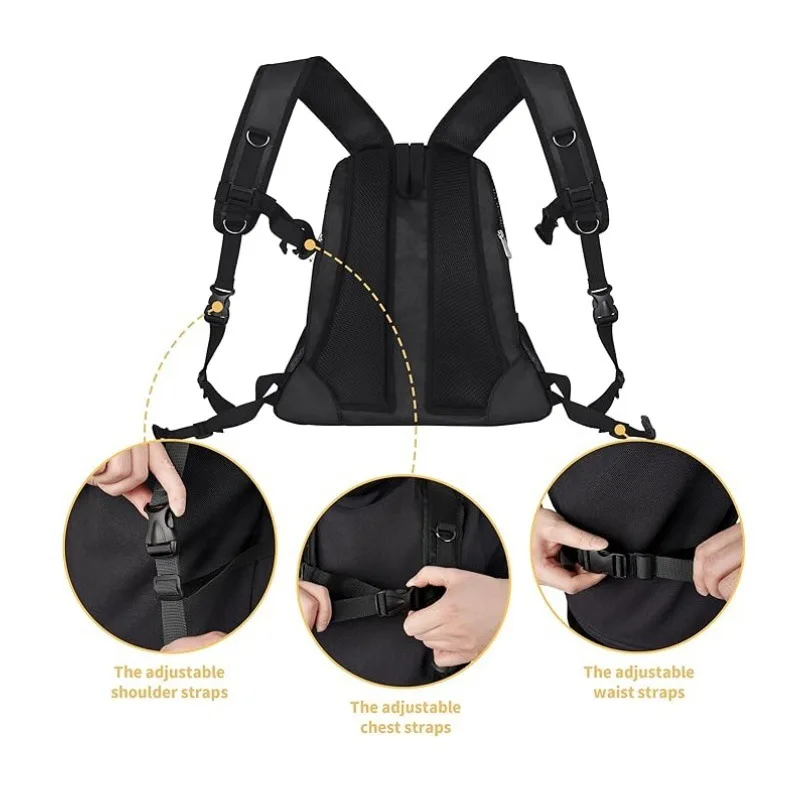 Mochila para perros, mochila ajustable con ventilación para el pecho de Gato, mochila para perros pequeños, bolsa de transporte para gatos de tamaño mediano y grande, productos para mascotas - imagen 5