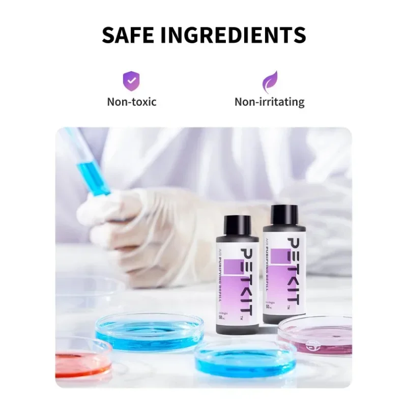 PETKITI-inodoro inteligente para gatos, ambientador líquido desodorante, esterilización, accesorios de baño para gatos, productos de limpieza para mascotas - imagen 4