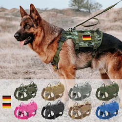 Arnés táctico para perros grandes – Nylon resistente y ajustable