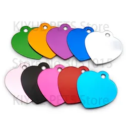 Etiqueta identificación perro corazón personalizada collar resistente