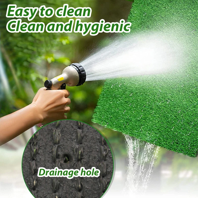 Alfombrilla de entrenamiento para mascotas, esterilla transpirable de simulación Artificial para entrenamiento de césped, duradera y portátil para perros y gatos - imagen 4