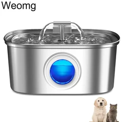 Fuente bebedero automático para gatos y perros – Acero inoxidable ultrasilencioso