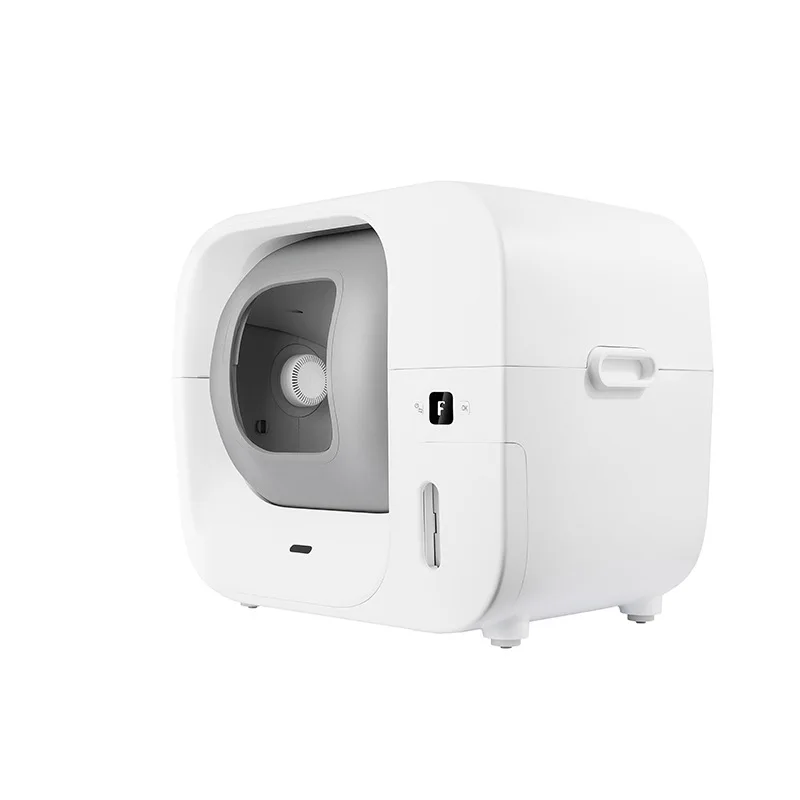 Caja de arena automática grande para gatos – anti-salpicaduras