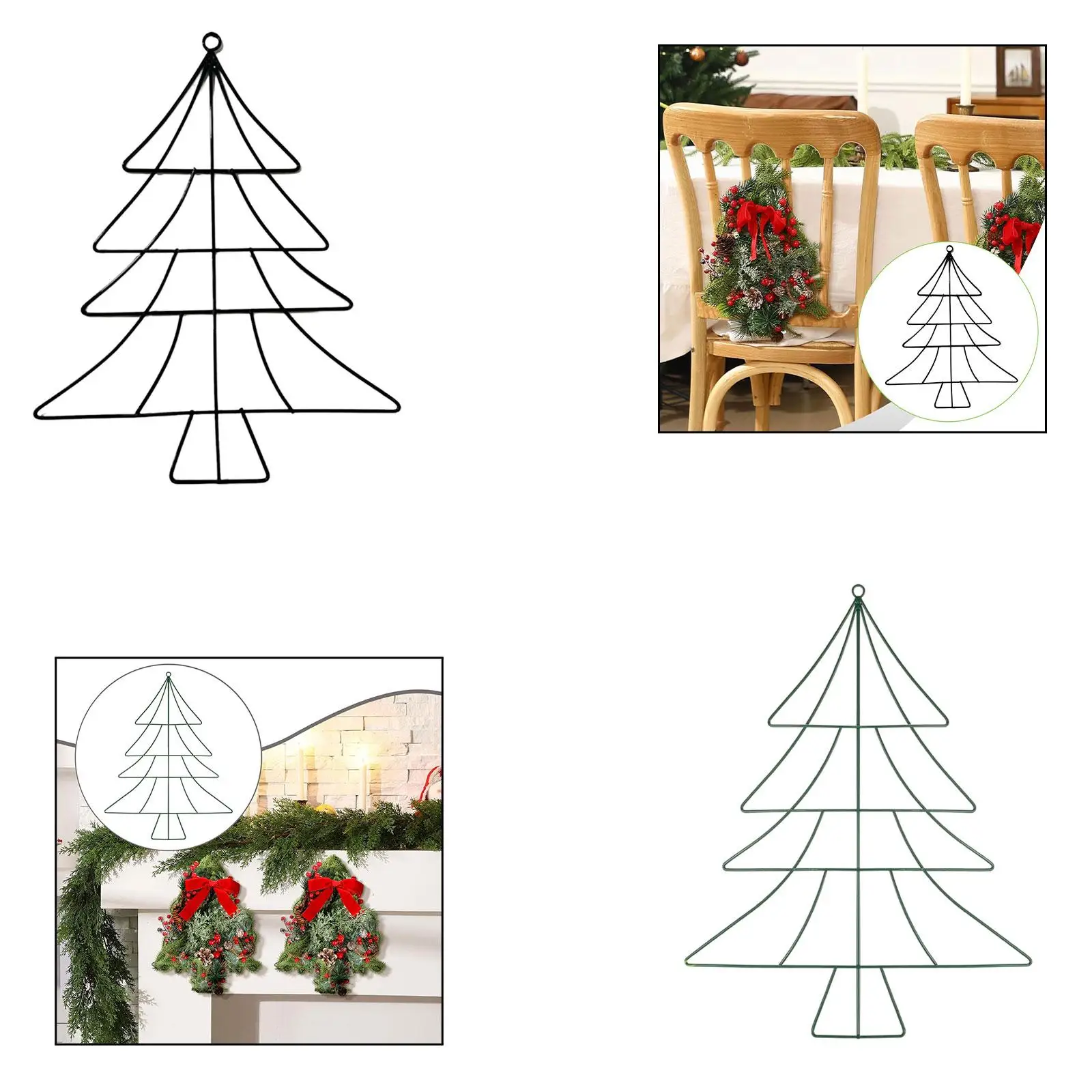 Outdoor Metal Christmas Tree Stand Unique Wall Hanging Craft for Garden Apartment Holiday Decorations Outdoor Metal Christmas Tree Stand Unique Wall Hanging Craft for Garden Apartment Holiday Decorations