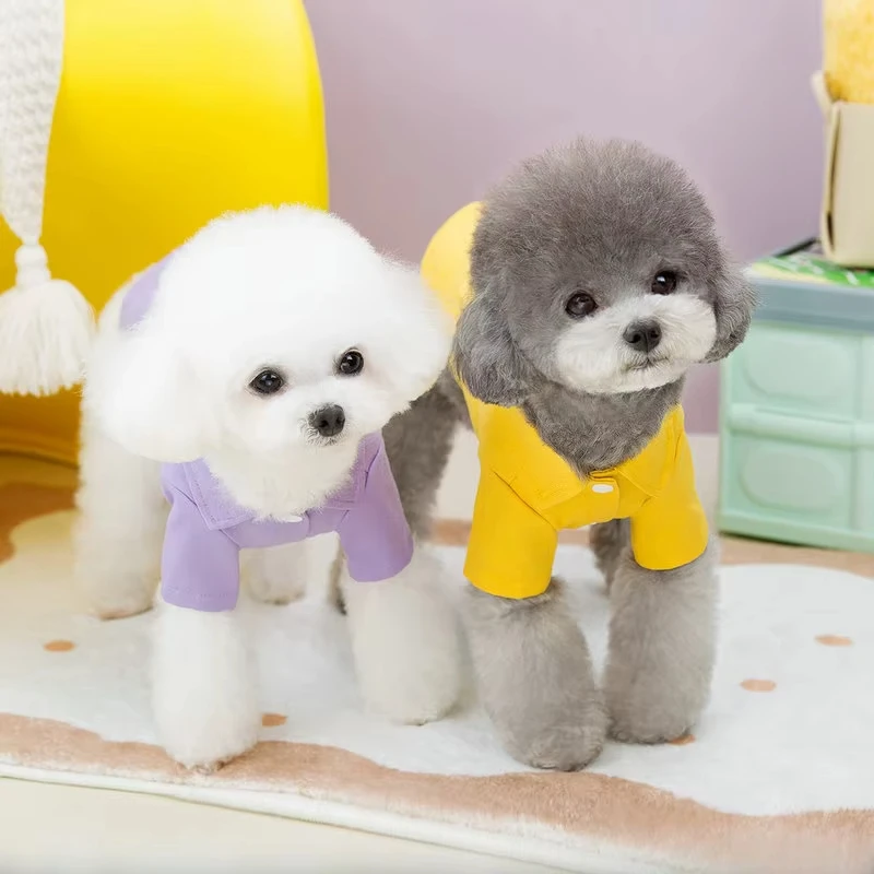 Camisas para perros pequeños y medianos, ropa para perros Yorkie Chihuahua, ropa transpirable para perros con anillo en D, traje para cachorros, accesorios para perros - imagen 3