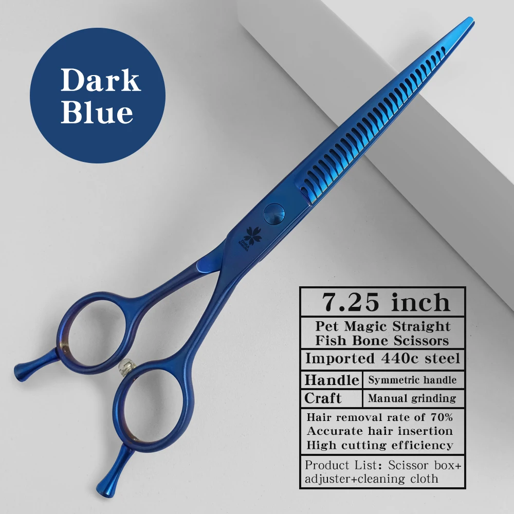Deep blue 7.25 inch