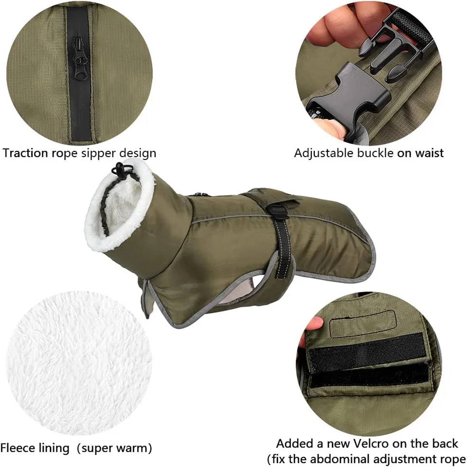 Abrigo de invierno para perro impermeable – Resistente viento y frío - imagen 3