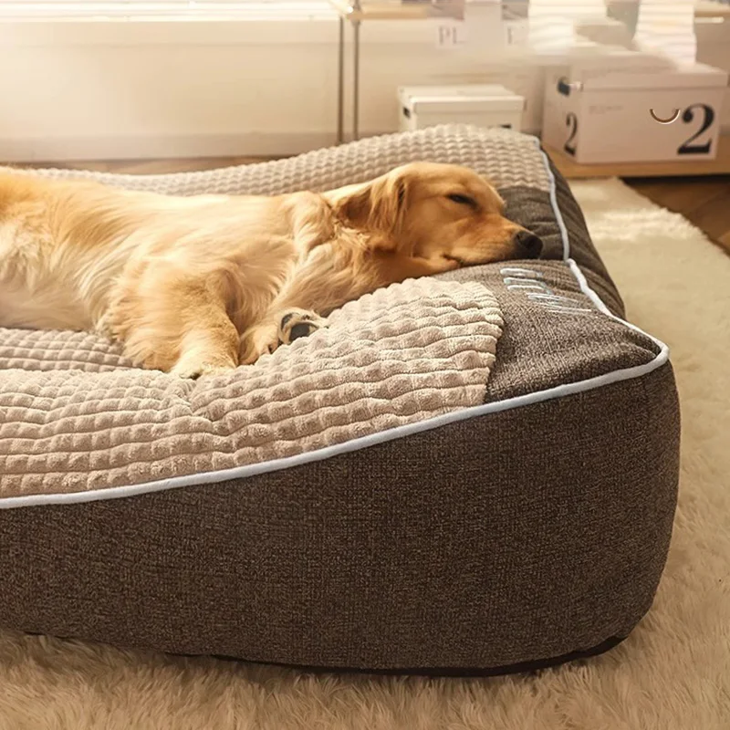 HOOPET-cama para perros y gatos, estera grande para perros, nido cálido para mascotas, perrera para perros pequeños, medianos y grandes, cachorros, gatitos, talla grande, para dormir en invierno