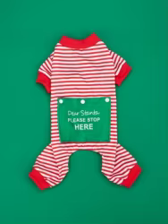 Pijama cálido de Navidad para perros y gatos pequeños